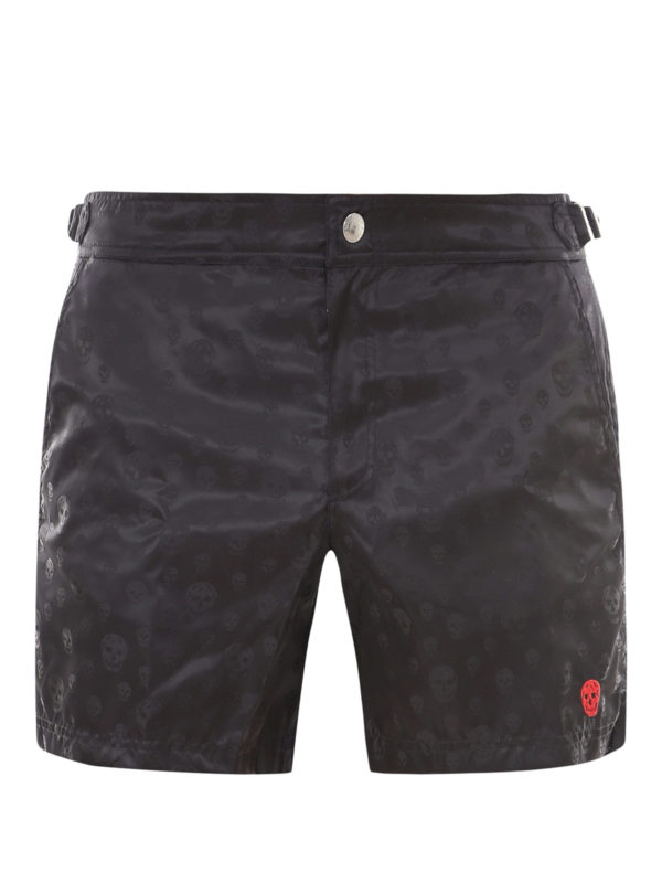 ALEXANDER MCQUEEN: Swim shorts & swimming trunks - Skull printed swim shorts