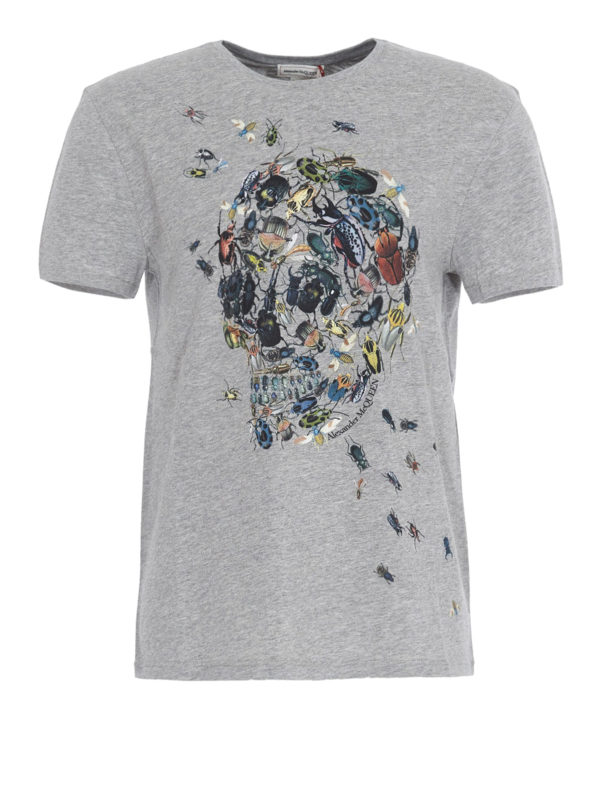 ALEXANDER MCQUEEN: T-shirts - T-Shirt - Hellgrau