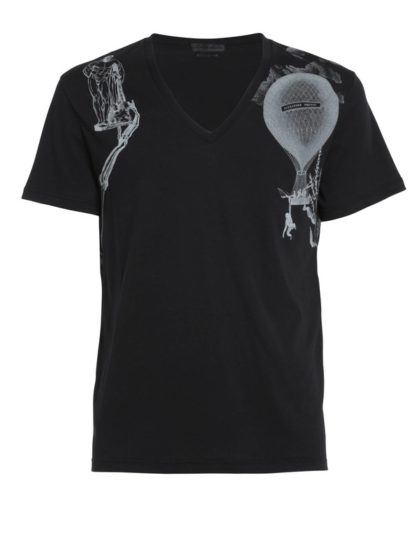 Alexander Mcqueen Harness print t-shirt Grey 387902QFZ610901