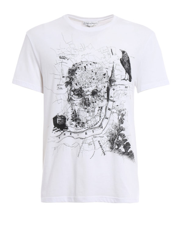 ALEXANDER MCQUEEN: t-shirts - London Map print T-shirt