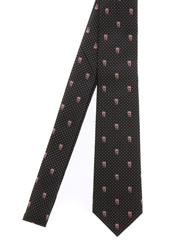 ALEXANDER MCQUEEN: ties & bow ties - Silk Skull tie