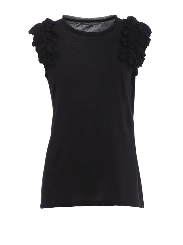 ALEXANDER MCQUEEN: Tops & Tank tops - Ruffled top