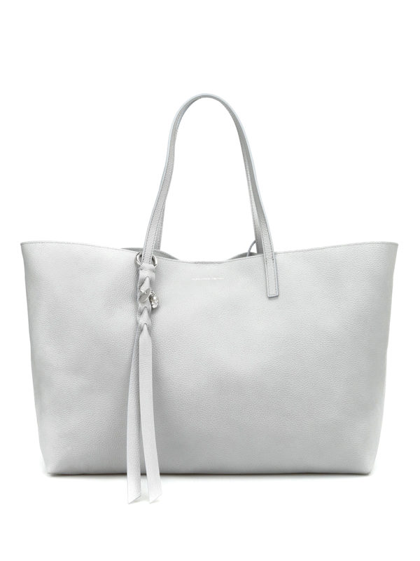 ALEXANDER MCQUEEN: shopper - Shopper sfoderata in pelle
