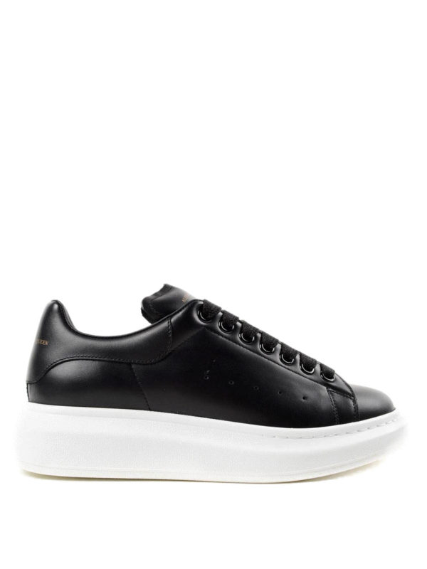 Alexander Mcqueen Leather sneakers - ブラック|376814WHGP51000 Alexander Mcqueen Leather sneakers - ブラック|376814WHGP51000