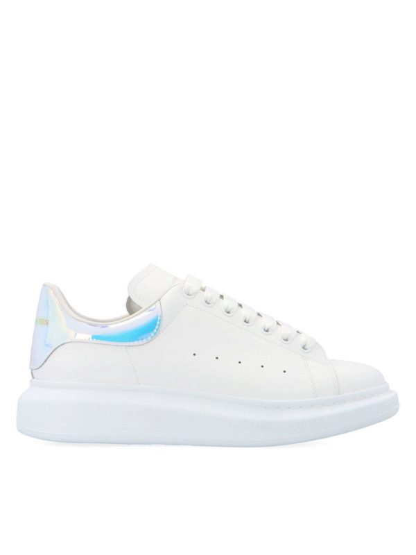 ALEXANDER MCQUEEN: trainers - Oversize sneakers in white and holographic