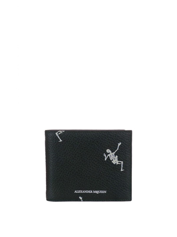 ALEXANDER MCQUEEN: Carteras y monederos - Dancing Skeleton - Negro