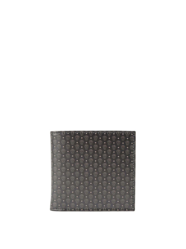ALEXANDER MCQUEEN: wallets & purses - Micro Skull pattern leather wallet