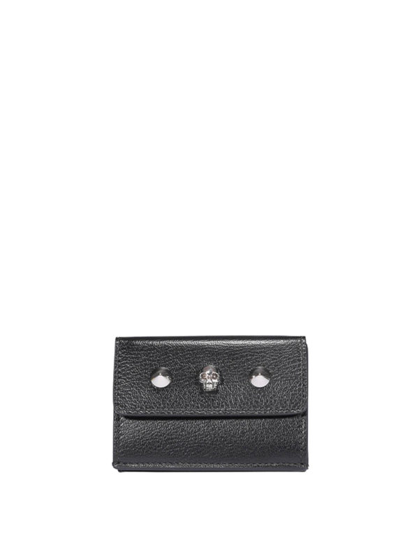 ALEXANDER MCQUEEN: wallets & purses - Skull and stud wallet