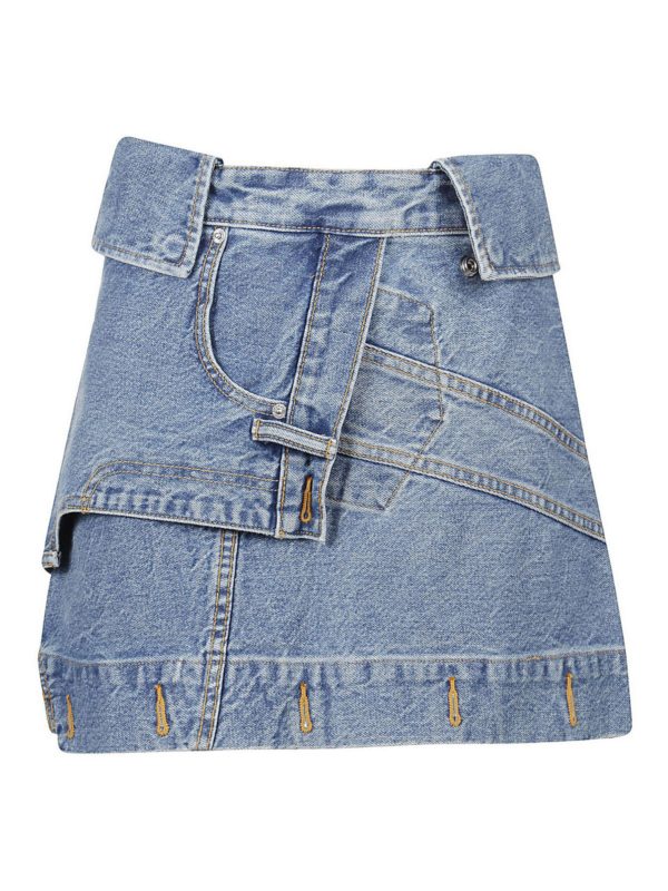ALEXANDER WANG: mini skirts - Deconstructed mini skirt