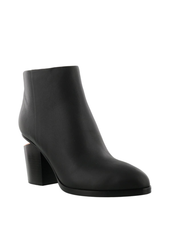 ALEXANDER WANG: ankle boots online - Gabi rose gold detailed ankle boots