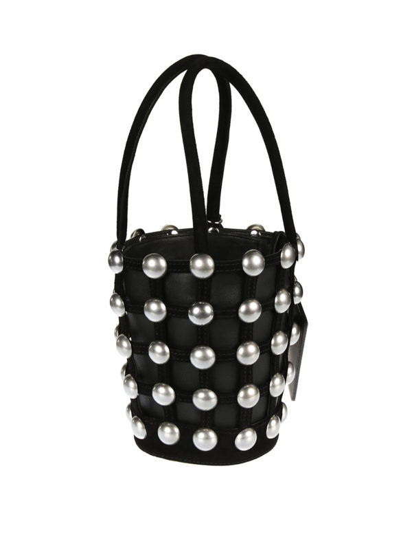 ALEXANDER WANG: Bucket bags online - Dome Stud Roxy Mini bucket bag