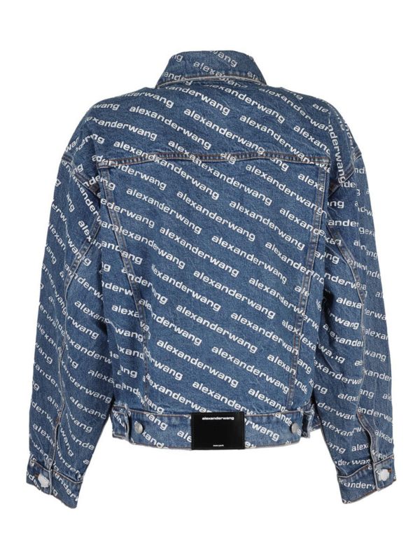 ALEXANDER WANG: denim jacket online - Game Logo denim jacket