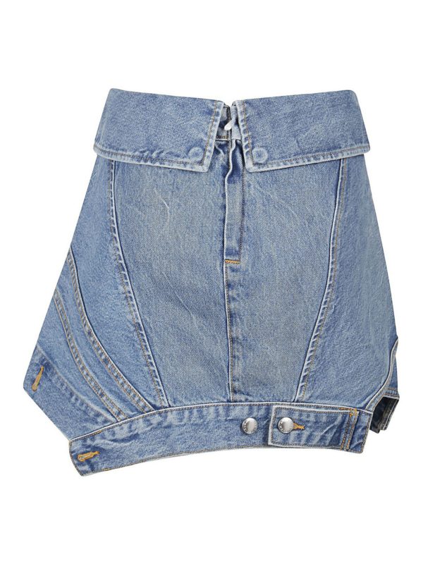 ALEXANDER WANG: mini skirts online - Deconstructed mini skirt