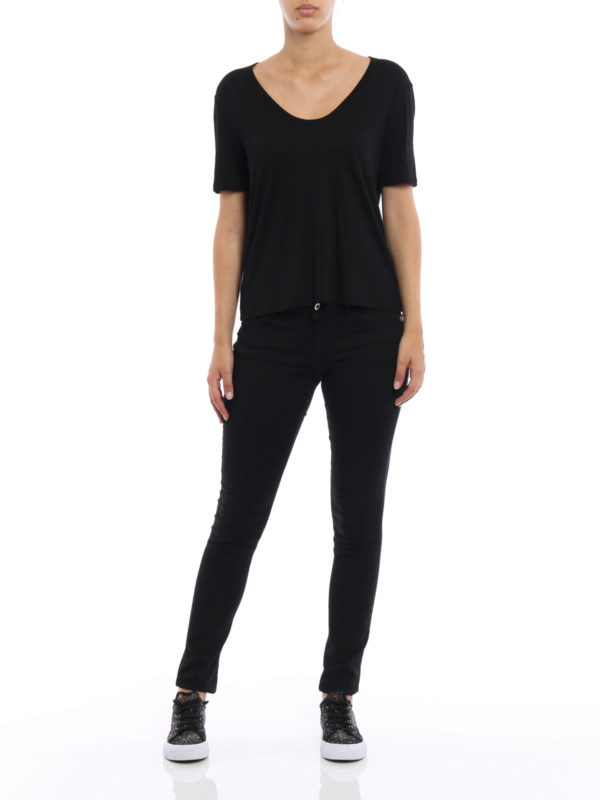 ALEXANDER WANG: t-shirts online - Viscose T-shirt with breast pocket