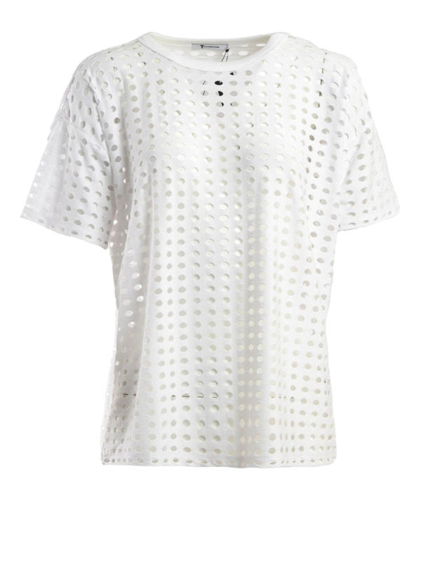 ALEXANDER WANG: t-shirts - Cut-out design T-Shirt