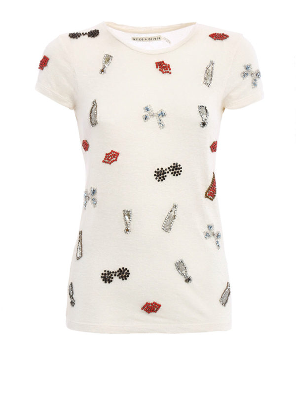 ALICE+OLIVIA: t-shirts - Robin T-shirt