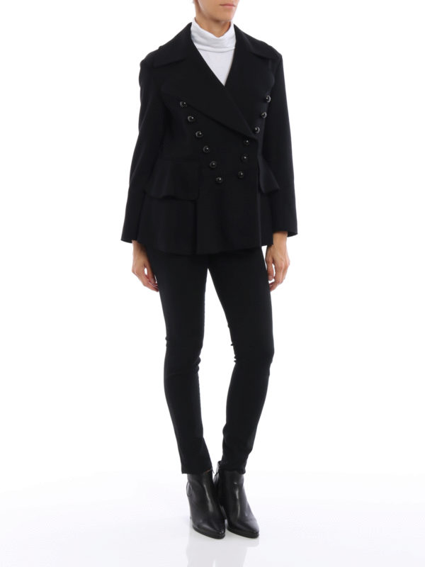 Alvingham wool peplum jacket shop online: BURBERRY