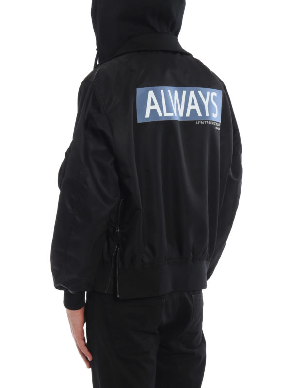 Always print nylon bomber jacket shop online: VALENTINO