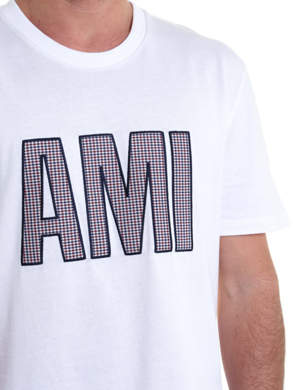 Ami Paris Tシャツ メンズ - 白 - ホワイト|E17J120750100