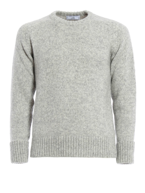 AMI ALEXANDRE MATTIUSSI: Strickpullover mit Rundhalsausschnitt - Pullover Mit Rundhalsausschnitt