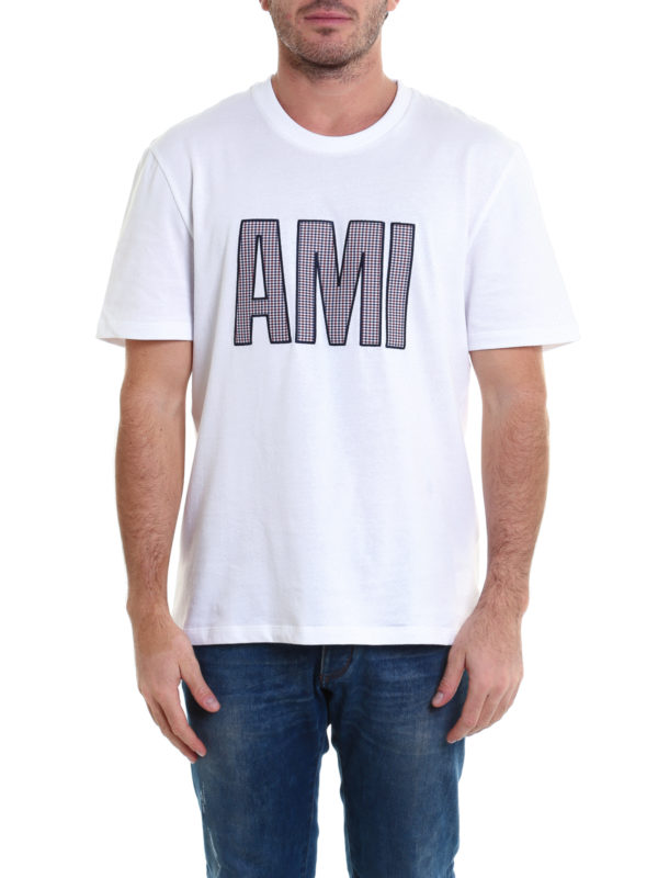 Ami Paris Tシャツ メンズ - 白 - ホワイト|E17J120750100
