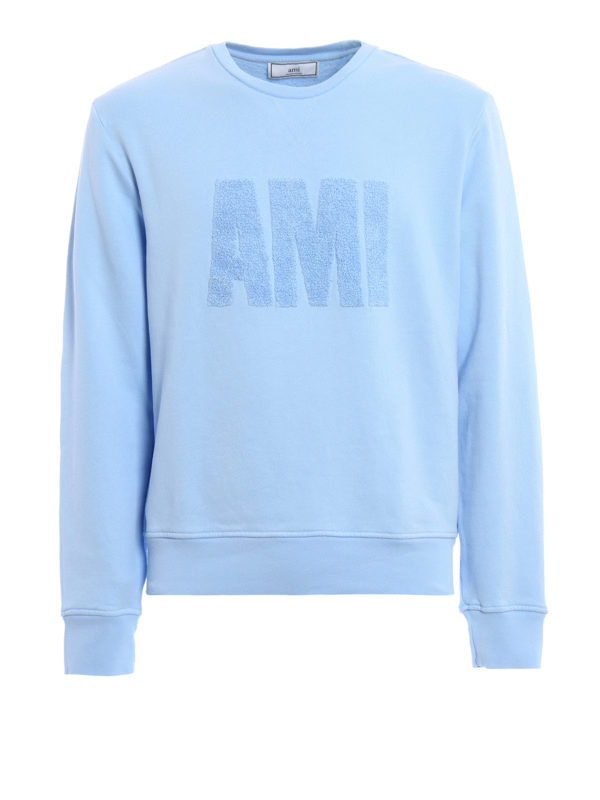AMI ALEXANDRE MATTIUSSI: Sweatshirts und Pullover - Sweatshirt Und Pullover - Hellblau