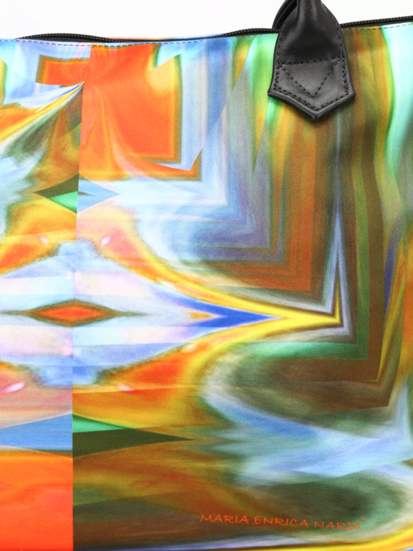 Andromeda water-proof satin tote shop online: MARIA ENRICA NARDI