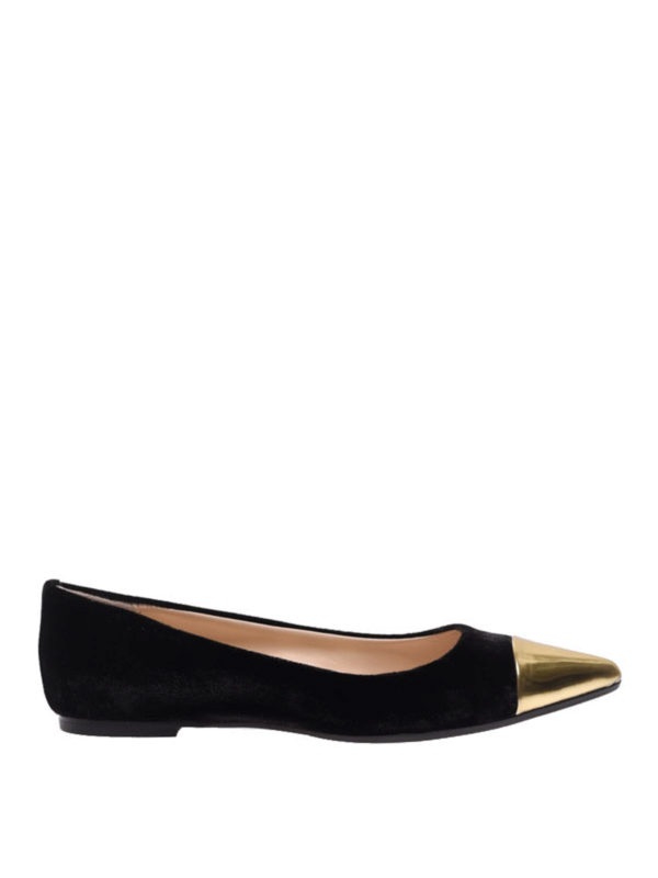 ANNA BAIGUERA: flat shoes - Gold toecap Malika Flex flats