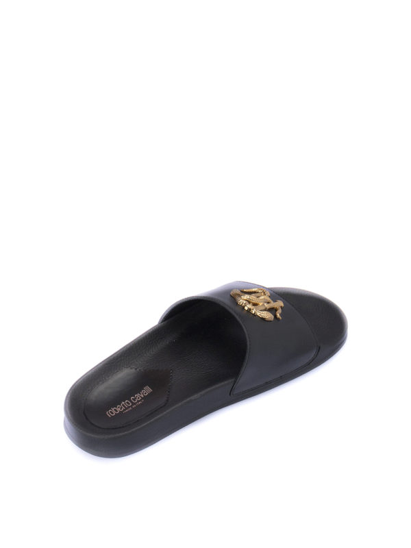 Applied logo slides shop online: ROBERTO CAVALLI