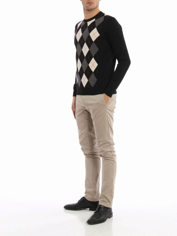 クルーネック メンズ - 黒 shop online: PRADA