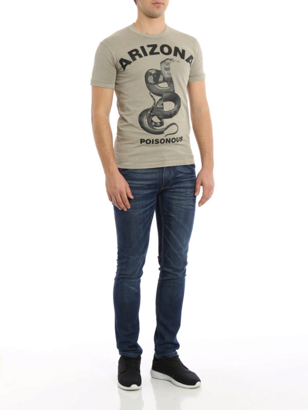 Arizona print vintage T-shirt shop online: DSQUARED2
