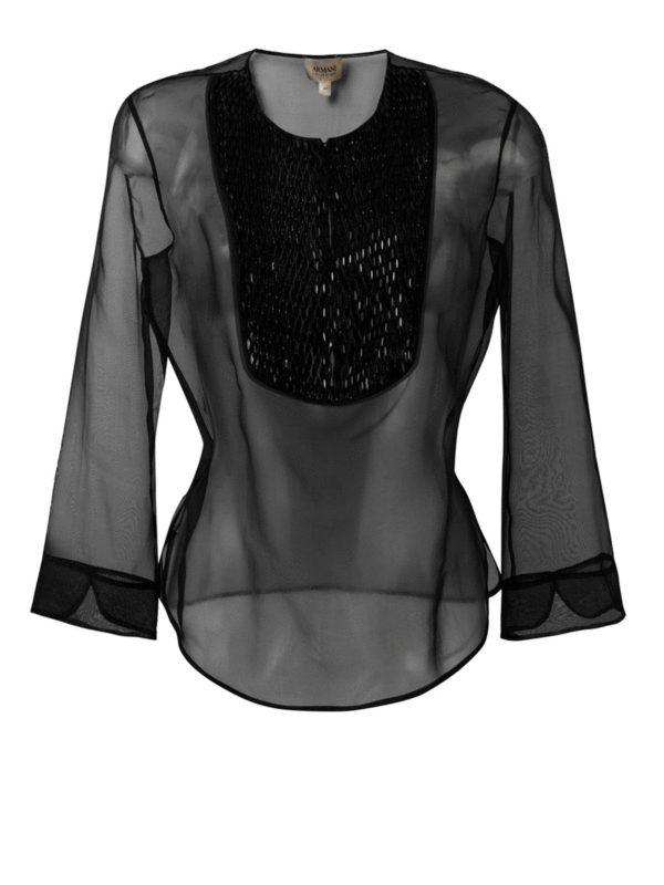 ARMANI COLLEZIONI: ブラウス - ブラウス - 黒