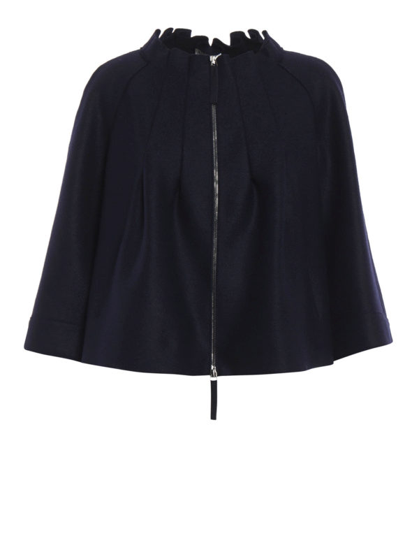 ARMANI COLLEZIONI: casual jackets - Virgin wool flared jacket