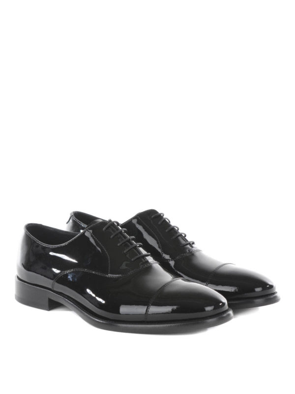 ARMANI COLLEZIONI: classiche - Scarpe Oxford in vernice