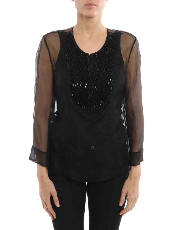 ARMANI COLLEZIONI: ブラウス online - ブラウス - 黒