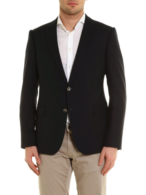 ARMANI COLLEZIONI: Tailored & Dinner online - Pure wool single-breasted jacket