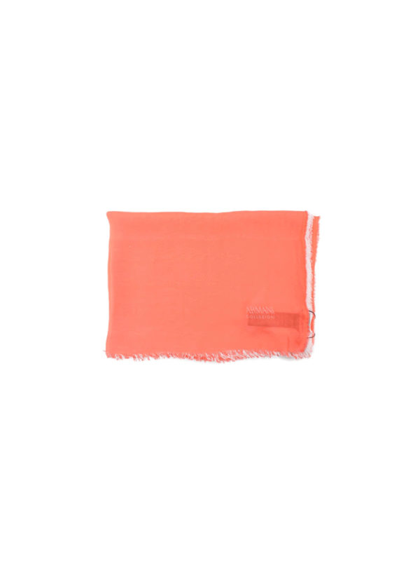 ARMANI COLLEZIONI: scarves - Two-tone silk scarf