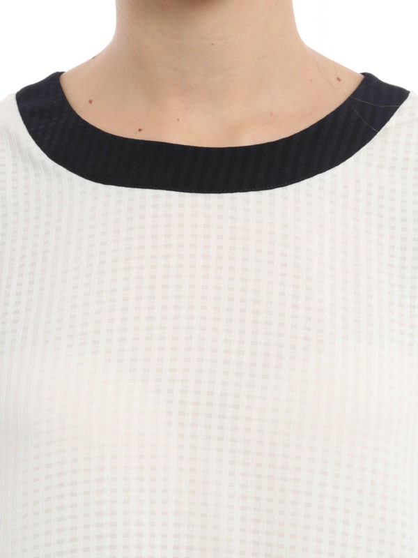 Armani Jeans buy online Square pattern chiffon dress