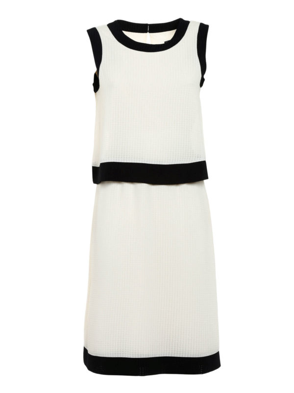 Armani Jeans: short dresses - Square pattern chiffon dress