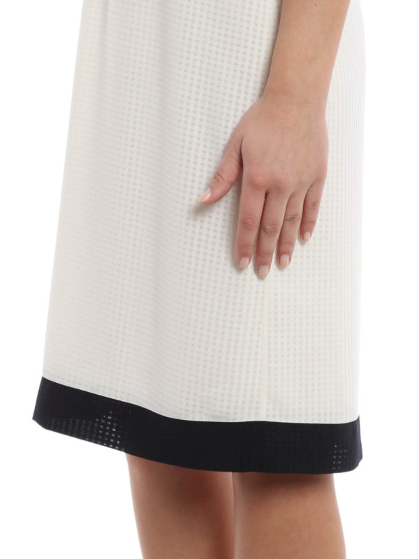 iKRIX Armani Jeans: Square pattern chiffon dress