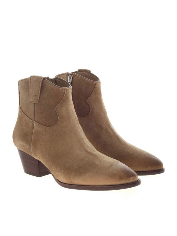 ASH: ankle boots online - Houston pointed ankle boots in beige