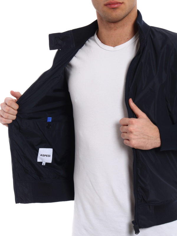 ASPESI buy online Swing blue technical fabric jacket