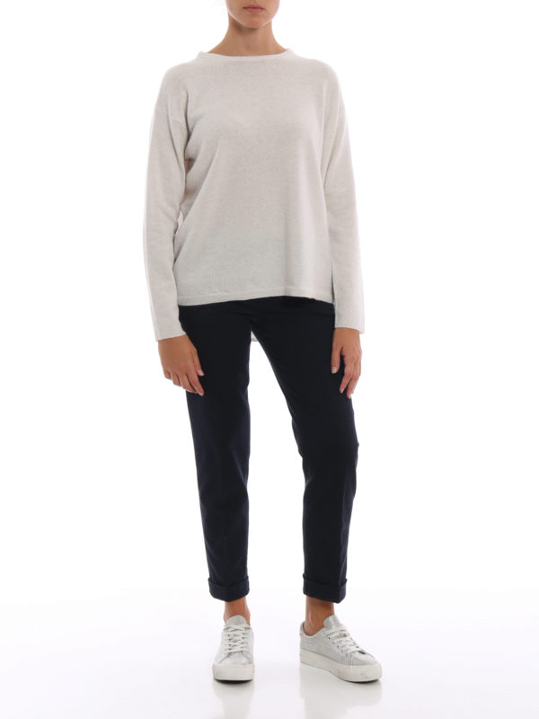 ASPESI: Suéteres con cuello pico online - Suéter Cuello Redondo - Blanco