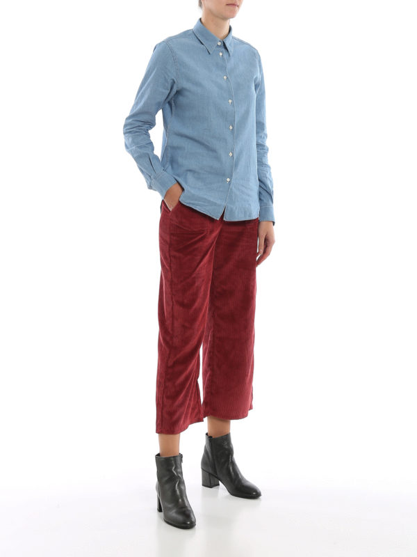 ASPESI: シャツ online - シャツ - ライトウォッシュ