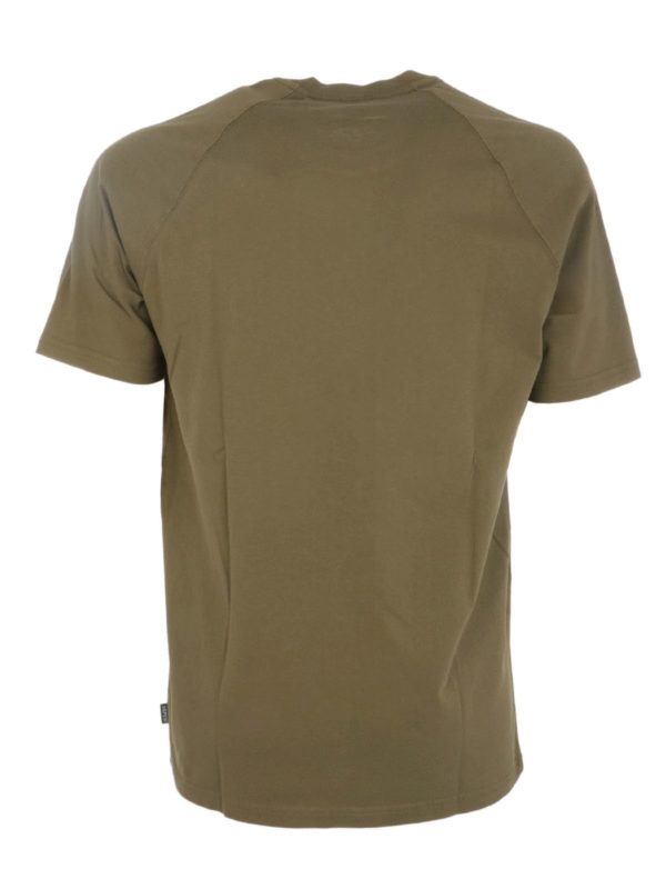 ASPESI: t-shirts online - Logo label t-shirt in green