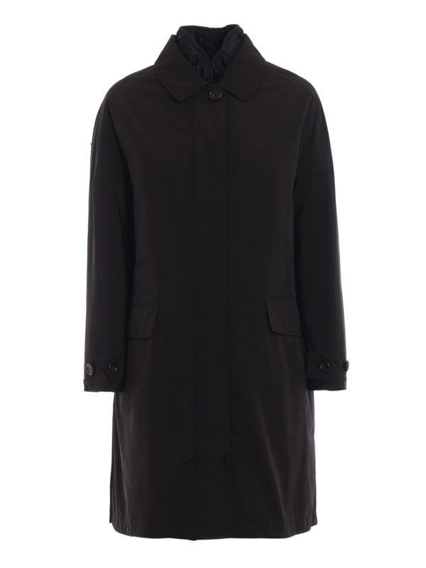 ASPESI: padded coats - Rabarbaro tech gabardine trench coat