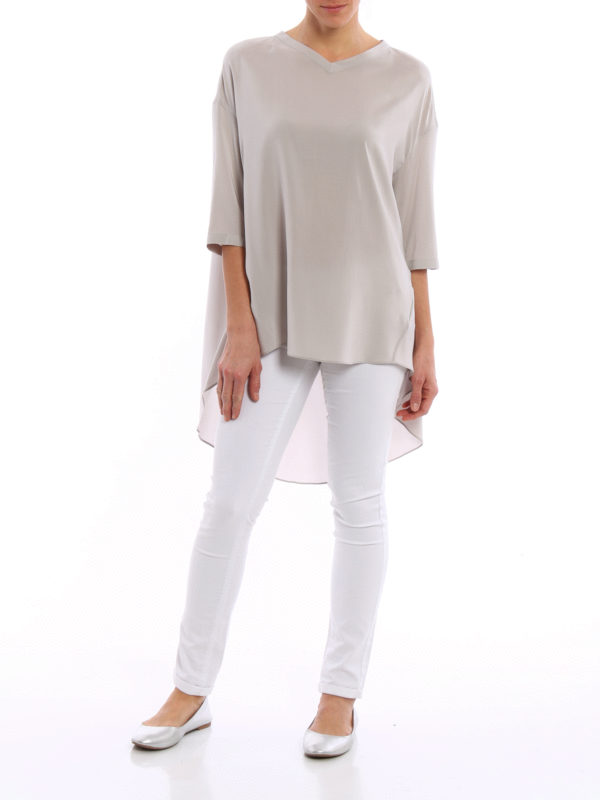 Blusa Gris Claro shop online: BRUNELLO CUCINELLI