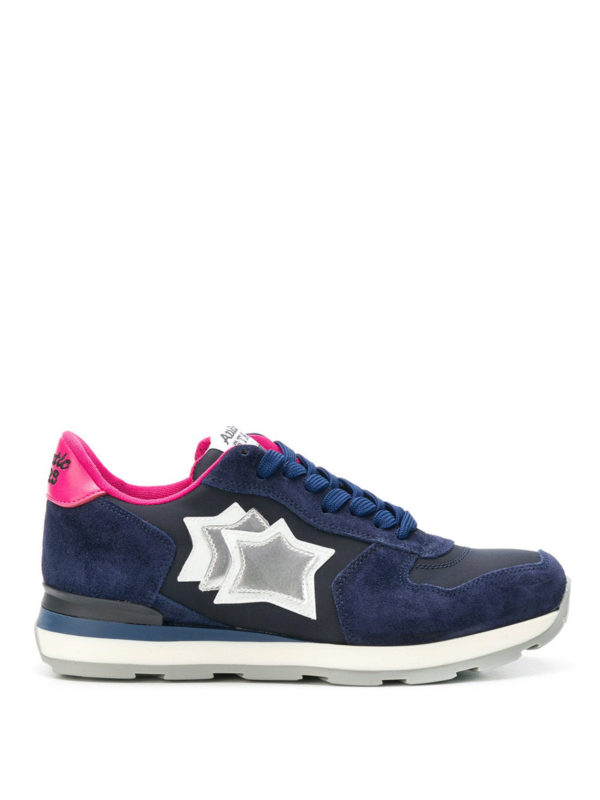 ATLANTIC STARS: trainers - Vega dark blue and fuchsia sneakers