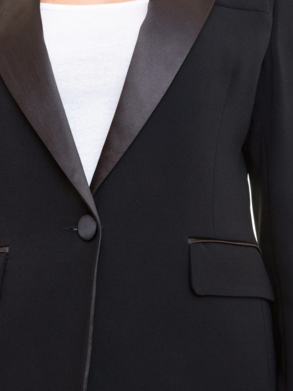 Atos Lombardini buy online Black cady single breasted blazer