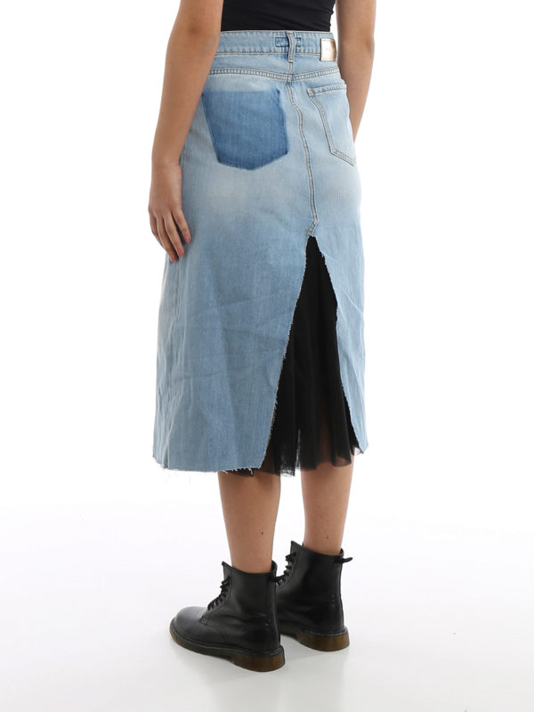 Midirock - Helles Jeansblau shop online: Pinko